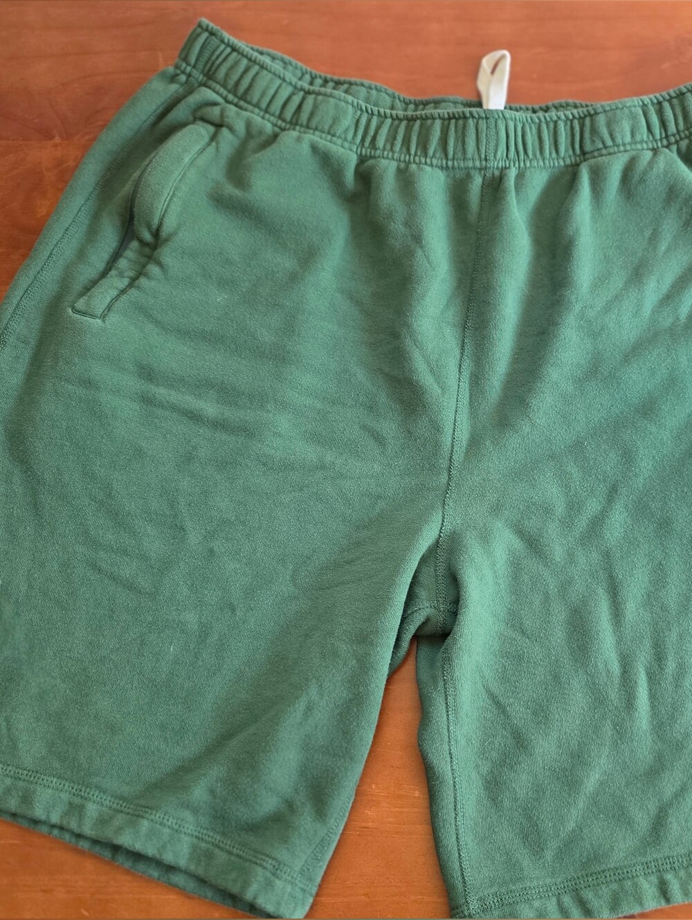 Roots Green Athletic Mens Shorts with Logo